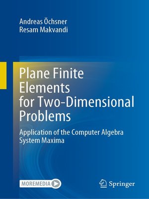 cover image of Plane Finite Elements for Two-Dimensional Problems